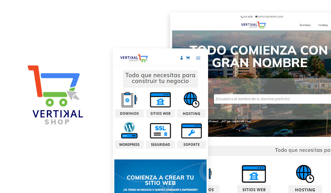 Vertikal Shop | Registro de Dominios y Alojamiento Web en El Salvador